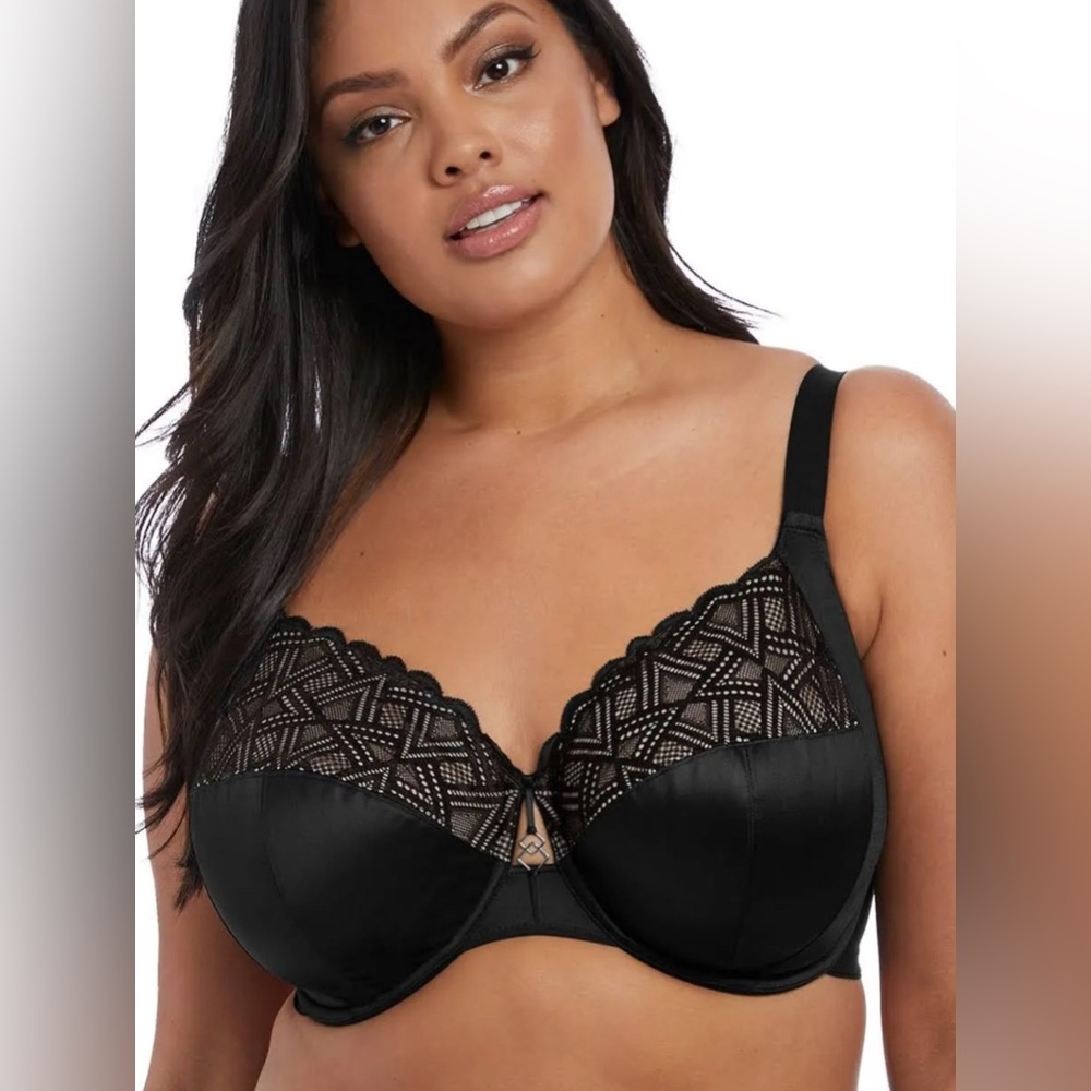 Elomi Lydia Underwire Bandless Bra 36N EUC